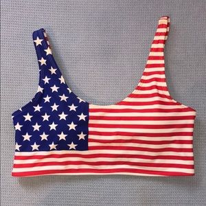 American Flag Bikini Top